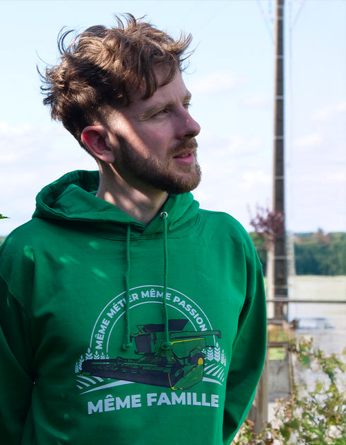 Moissonneuse Verte pull unisexe